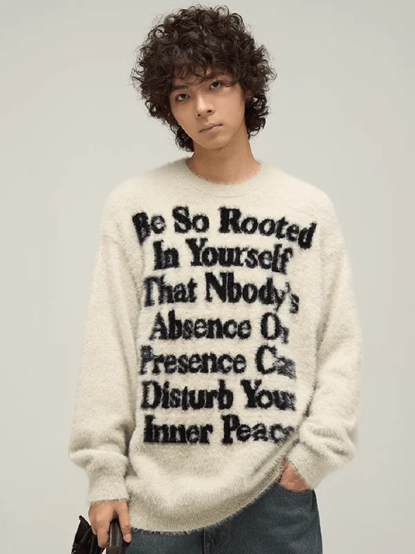 [motherfucker] lazy wind round neck knit sweater na709