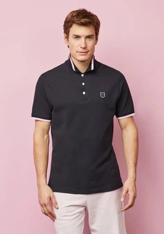 Eden Park Shield Logo Polo Shirt, Navy