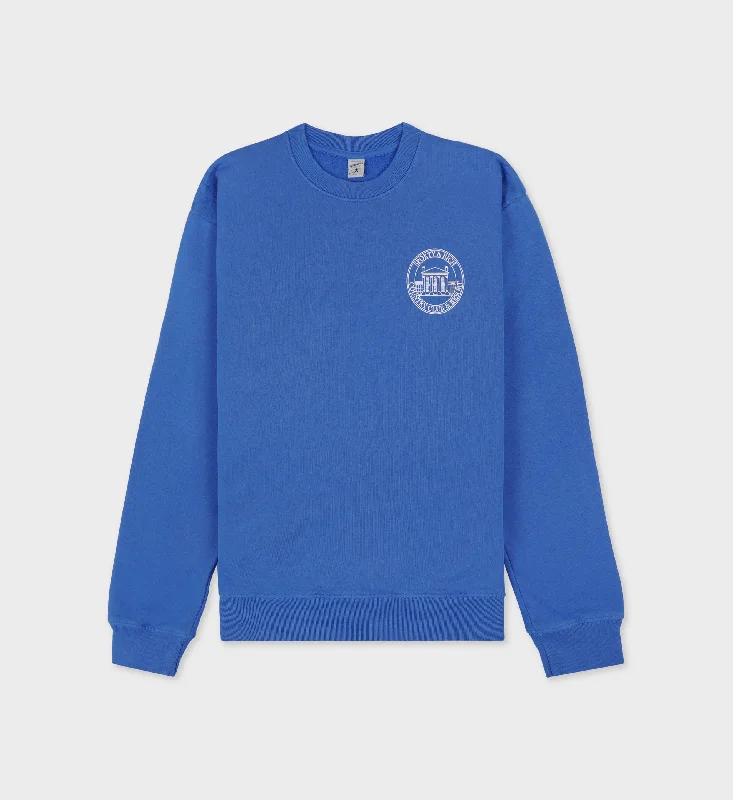 Vendome Resort Crewneck - Paris Blue/White