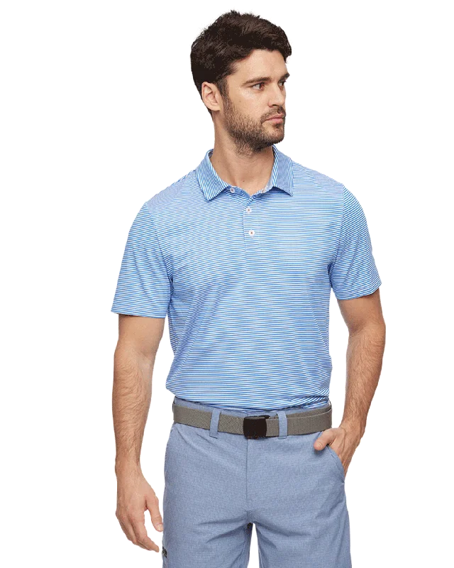 NAPLES STRIPED PERFORMANCE POLO