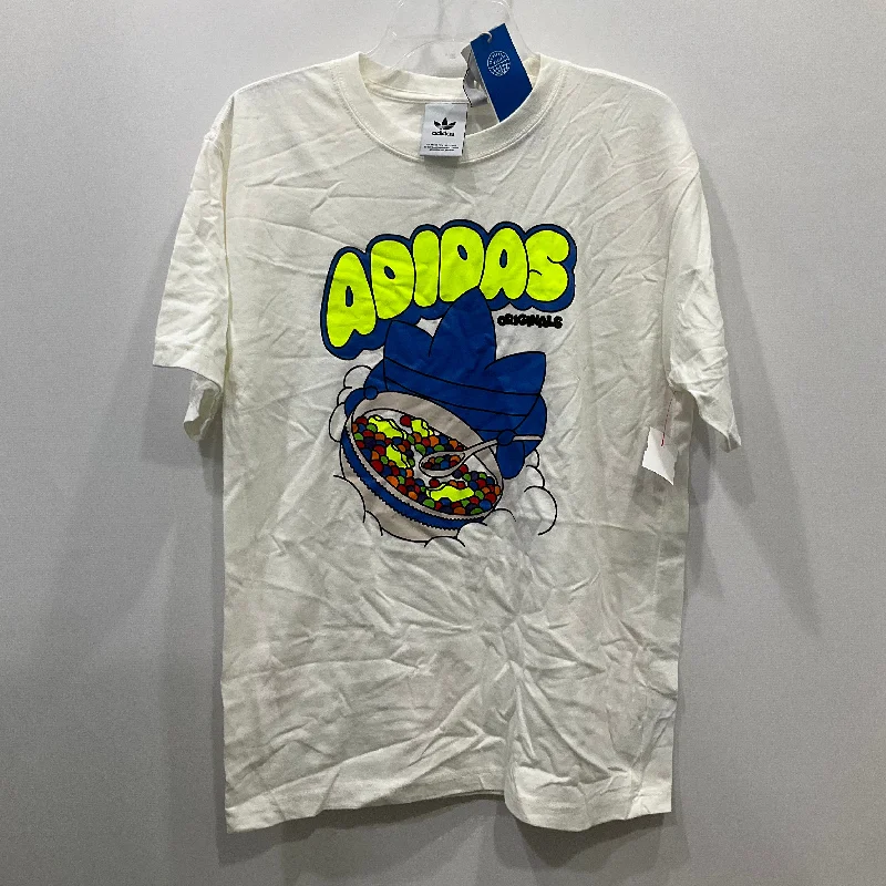 Weekend Savings Extravaganza Top Short Sleeve Basic By Adidas In White, Size: M