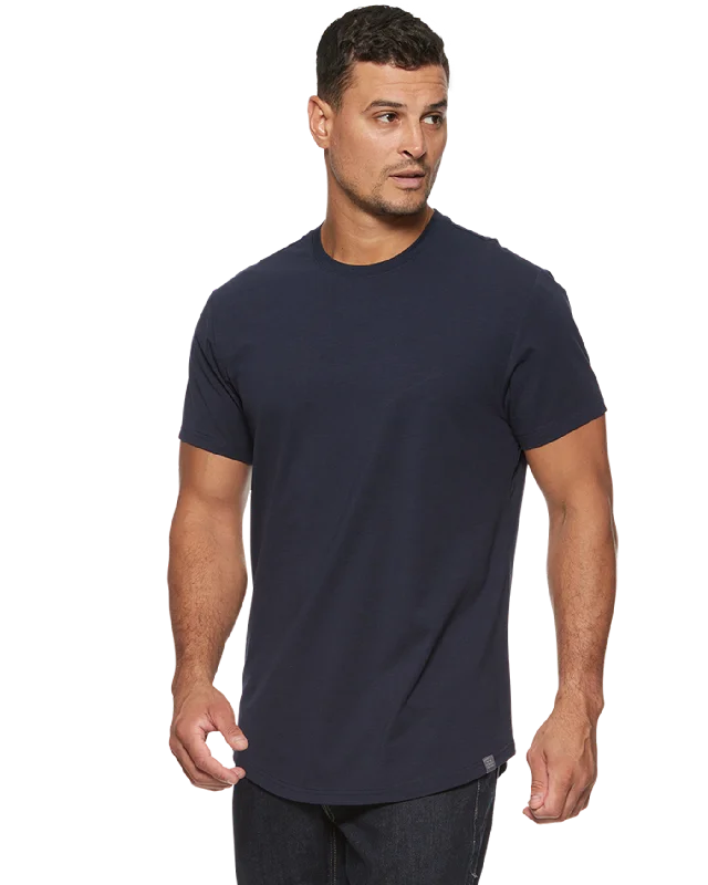 DUKE CURVED HEM TEE