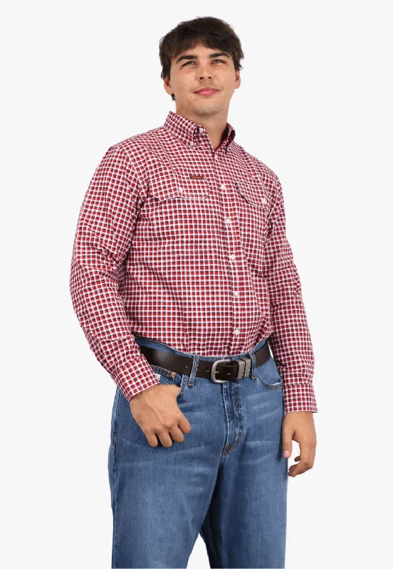 Mustang Mens Long Sleeve Check Shirt