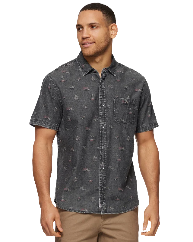 KEMPNER HULA PRINT VINTAGE WASHED SHIRT