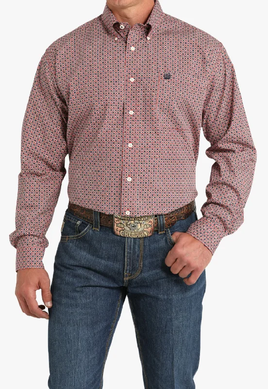 Cinch Mens Geometric Print Western Shirt