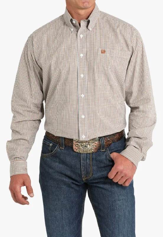 Cinch Mens Plaid Long Sleeve Shirt