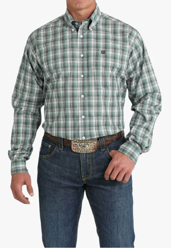 Cinch Mens Plaid Long Sleeve Shirt