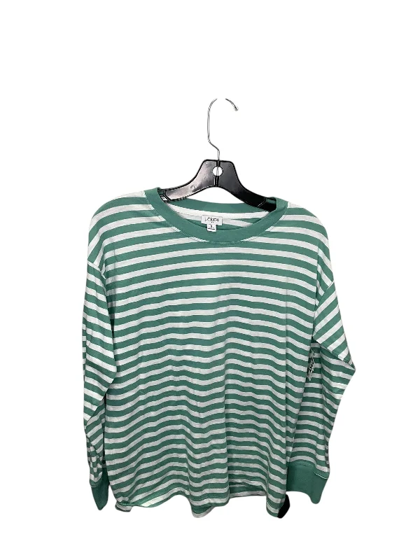 Super Bargain Top Long Sleeve By J. Crew In Striped Pattern, Size: S