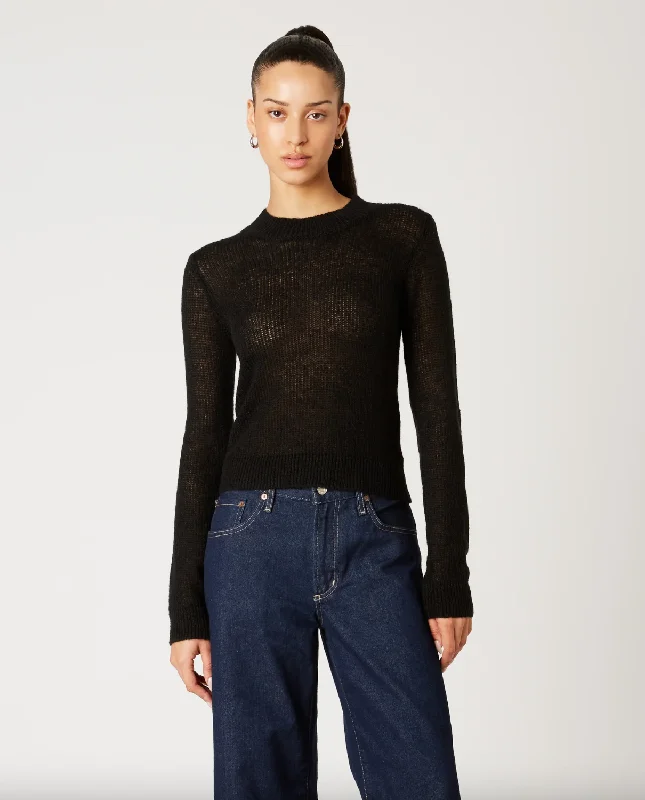 Weekend Shopping Bliss Frank Crewneck Sweater - Black