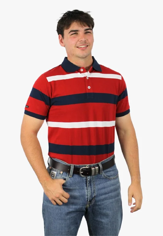 Pilbara Mens Striped Polo