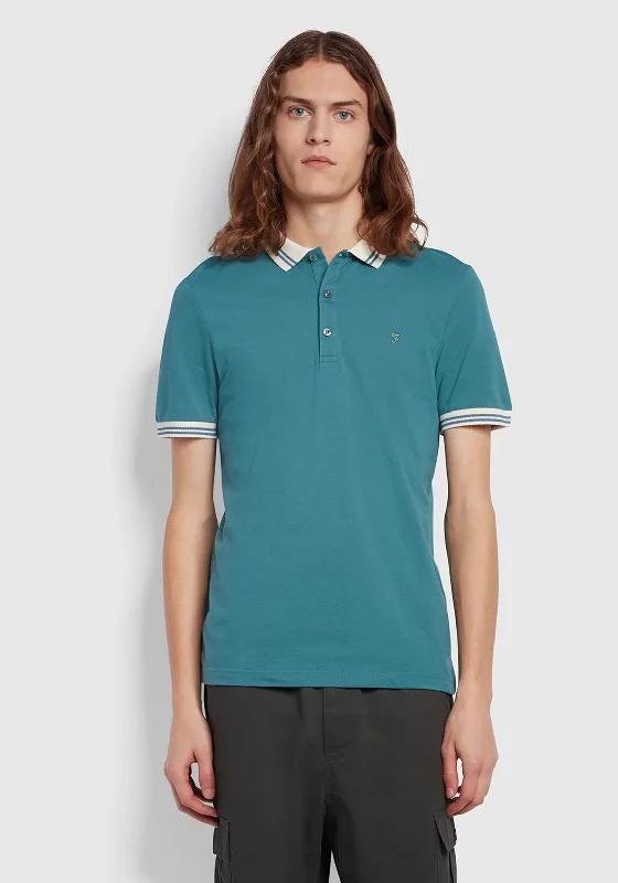 Farah Stanton Polo Shirt, Ocean