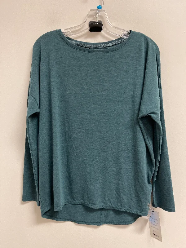 Your Weekend, Your Savings Athletic Top Long Sleeve Crewneck By Mpg In Teal, Size: S