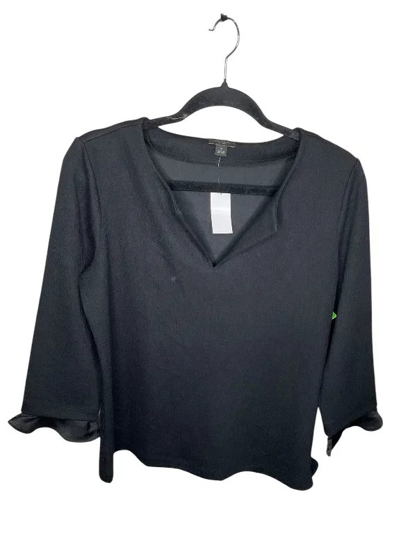 Weekend Offers That Amaze Top Long Sleeve By Ann Taylor In Black, Size: M