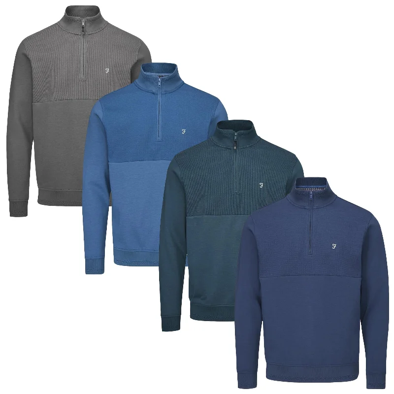 Farah Mens Conley Half Zip Top