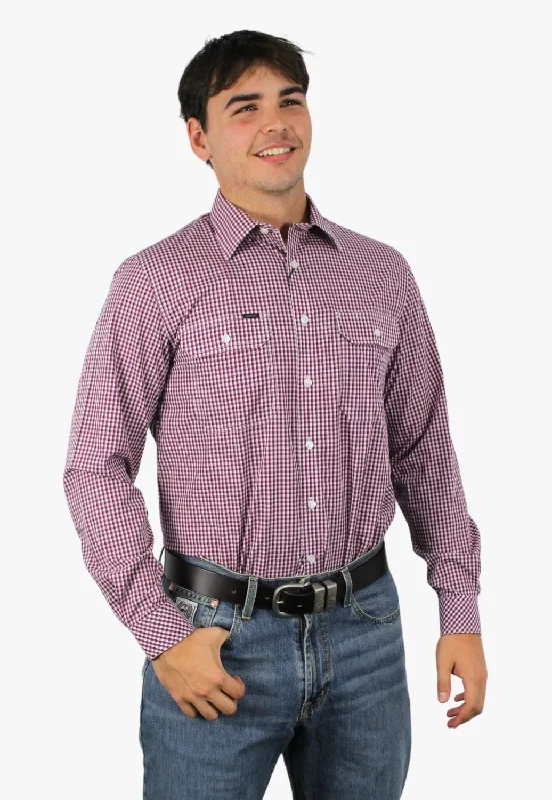 Pilbara Mens Check Long Sleeve Shirt