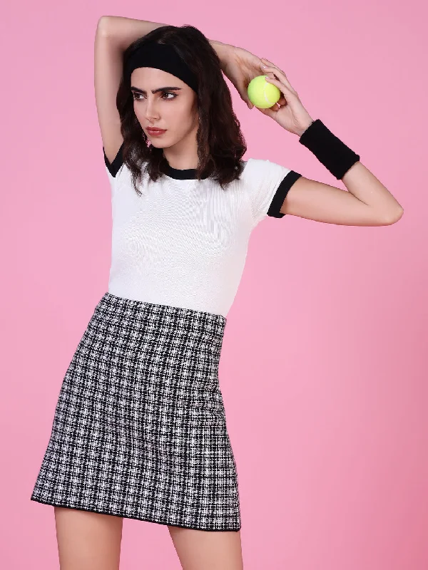 Weekend Bargains Galore Women White Solid Fitted Top