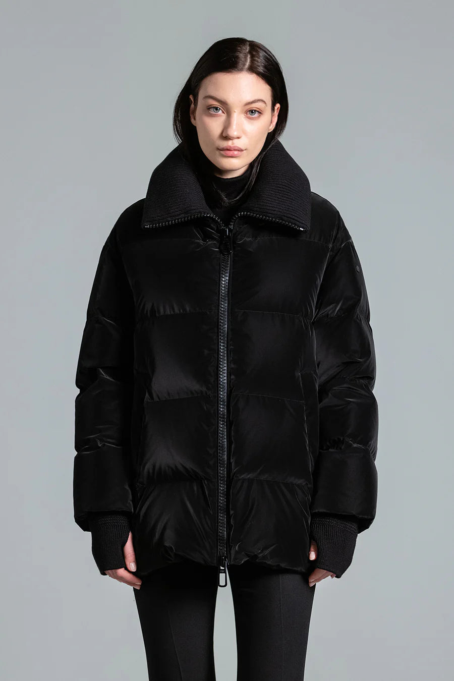 Weekend Savings Galore Glossy Down Jacket - Black