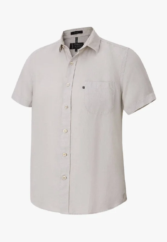 Pilbara Mens Linen Short Sleeve Shirt