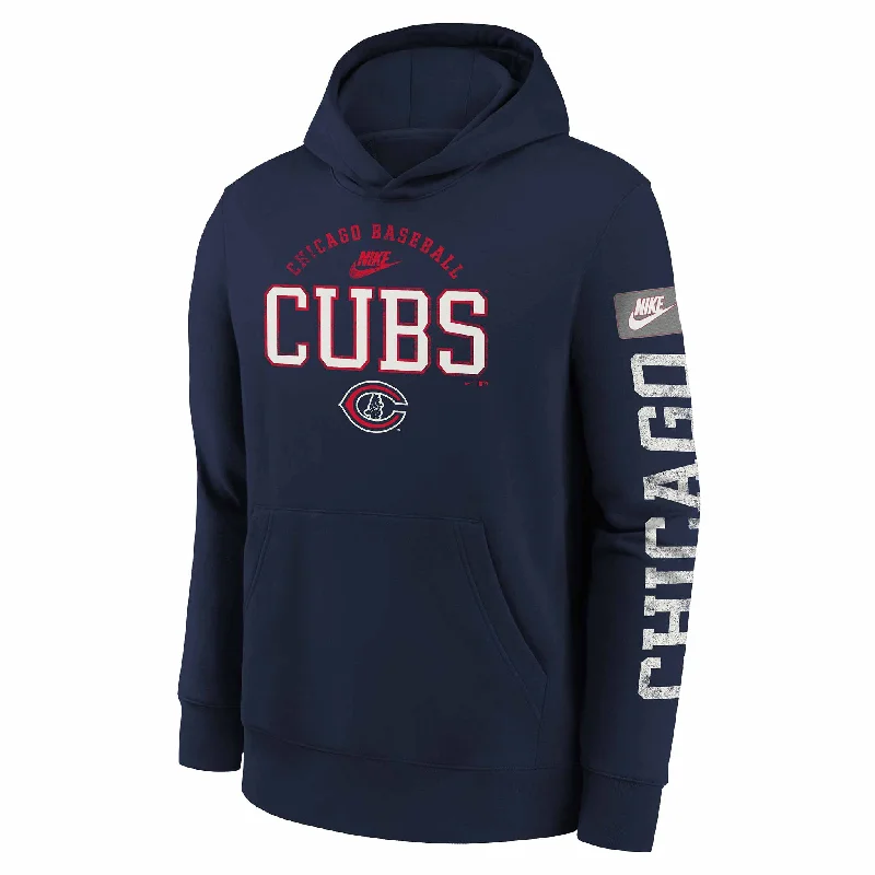 Chicago Cubs Youth Nike Cooperstown Splitter Hoodie