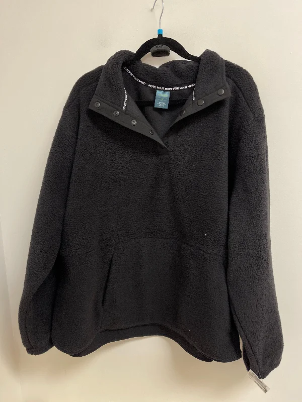 Weekend Offers That Shine Sweater By Tek Gear In Black, Size: 3x