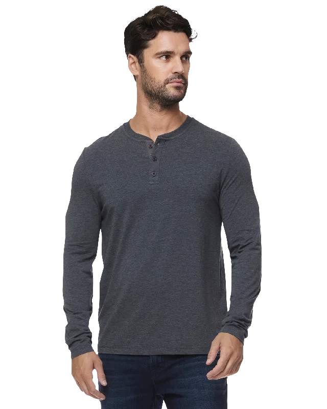 ESSENTIAL STRETCH COMFORT LS HENLEY