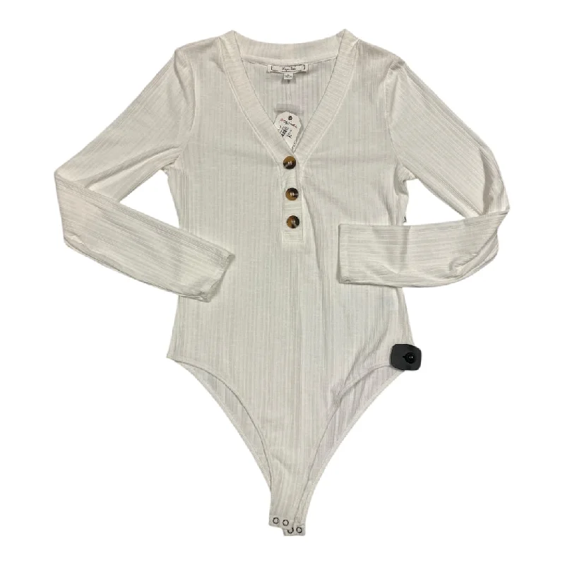 Weekend Deals That Thrill Top Long Sleeve By Hippie Rose In Ivory, Size: L