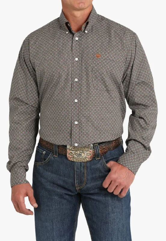 Cinch Mens Geo Long Sleeve Shirt