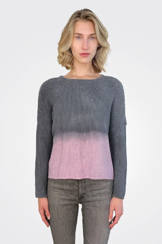 Great Deal Knitted Pullover - Pink Grey