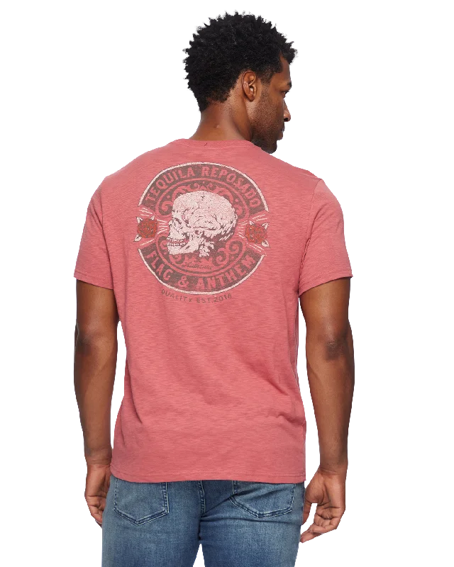 TEQUILA REPOSADO SKULL ROSES SLUB TEE