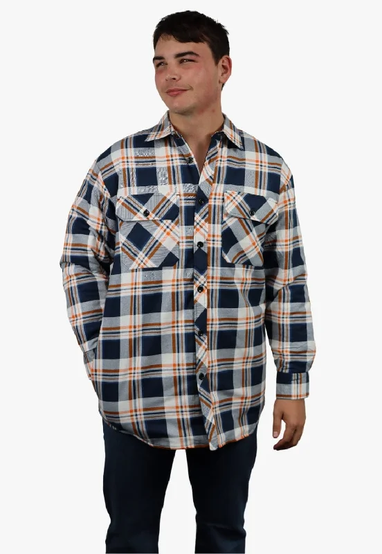 Pilbara Open Front Flannelette Quilted Shirt