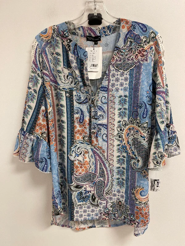 Take Advantage Top Long Sleeve By Clothes Mentor In Blue, Size: M