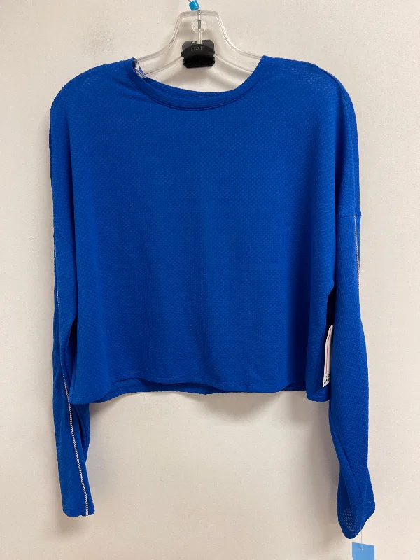 Value Deals Athletic Top Long Sleeve Crewneck By Clothes Mentor In Blue, Size: S
