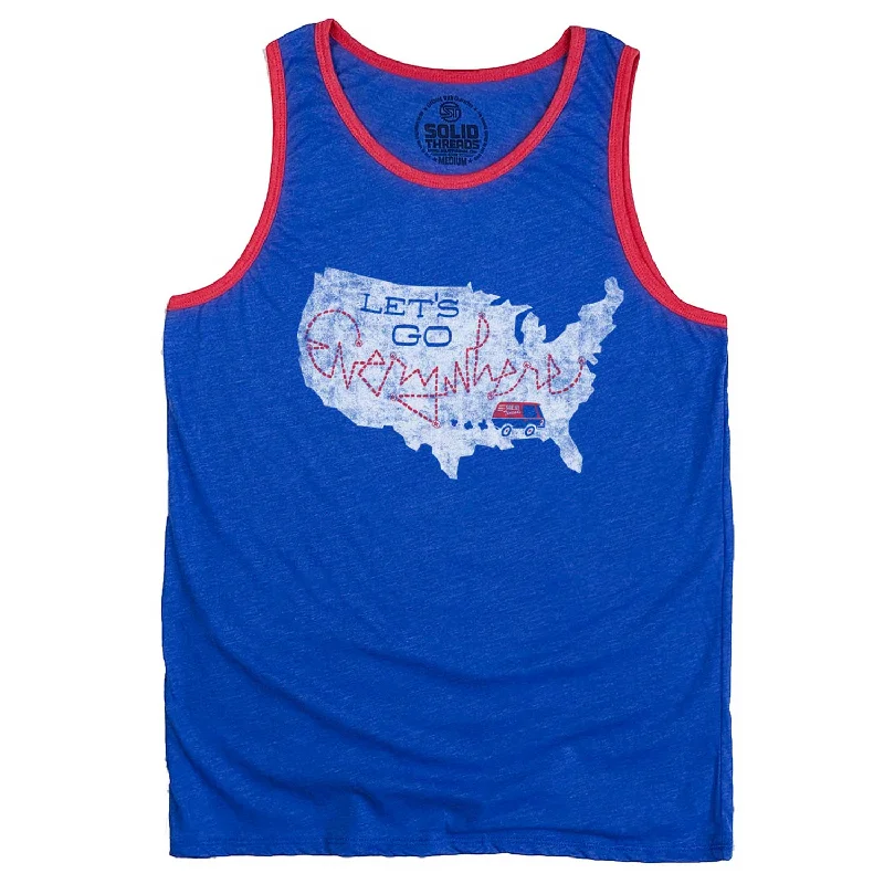 Let's Go Everywhere Ringer Tank Top