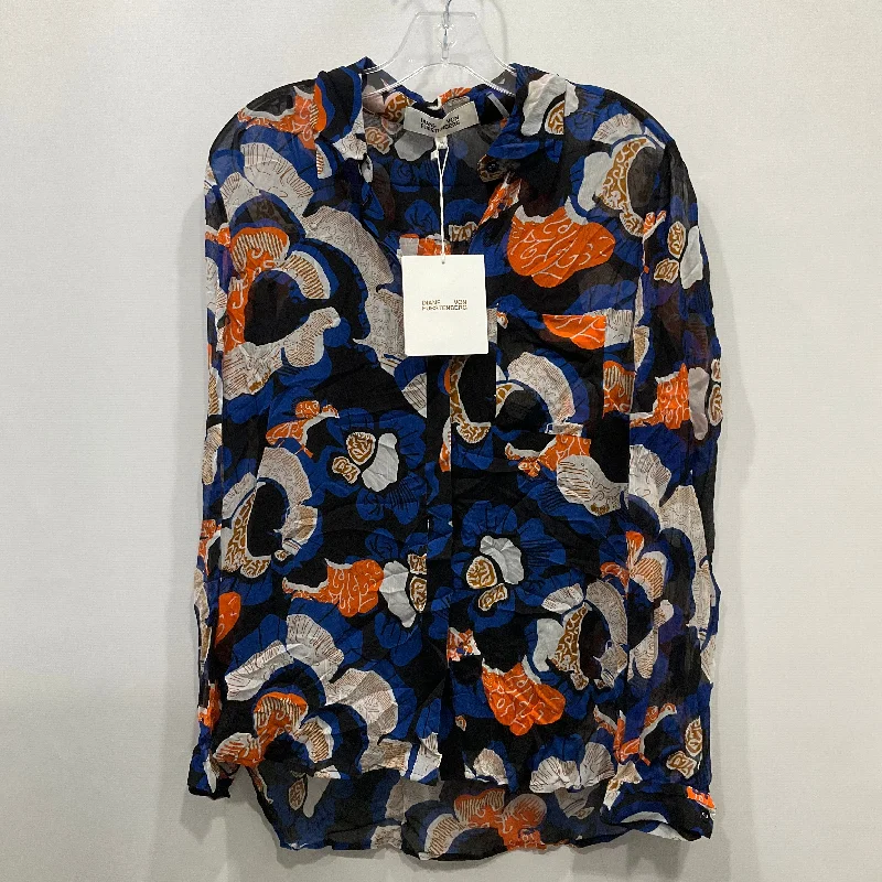 Weekend Discounts to Snag Top Long Sleeve By Diane Von Furstenberg In Multi-colored, Size: M