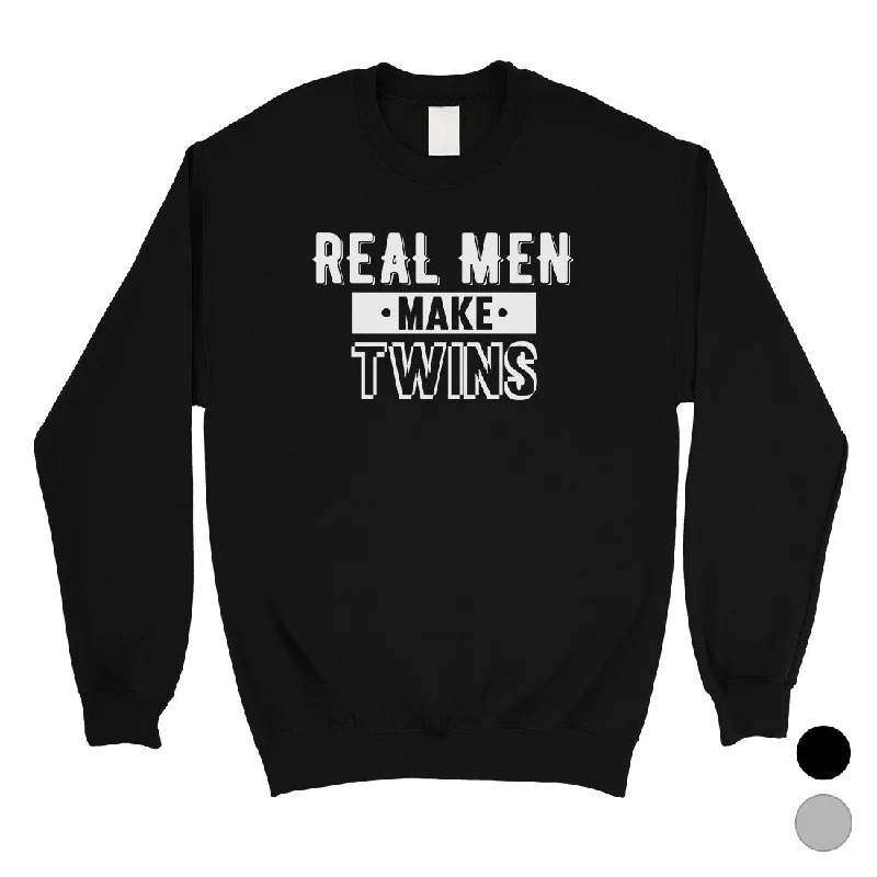 Real Men Make Twins Mens/Unisex Fleece Sweatshirt