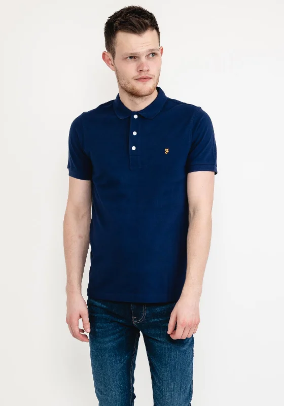 Farah Blanes Polo Shirt, Rich Indigo