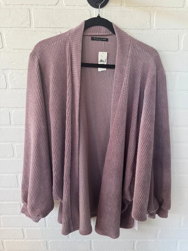 Year-End Sale Sweater Cardigan By Do Everything In Love In Purple, Size: Osfm