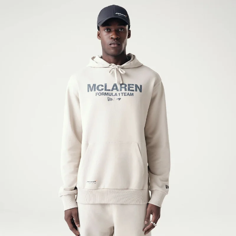 McLaren Racing Washed Pack Cream Oversized Hoodie