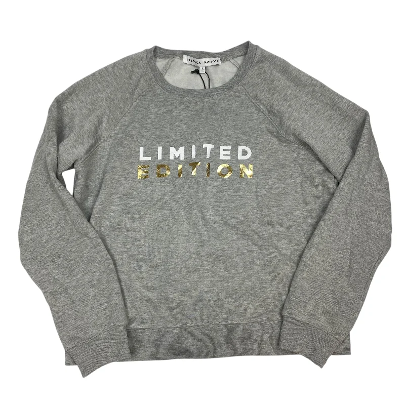 Lowest Price Sweatshirt Designer By Rebecca Minkoff In Grey, Size: L