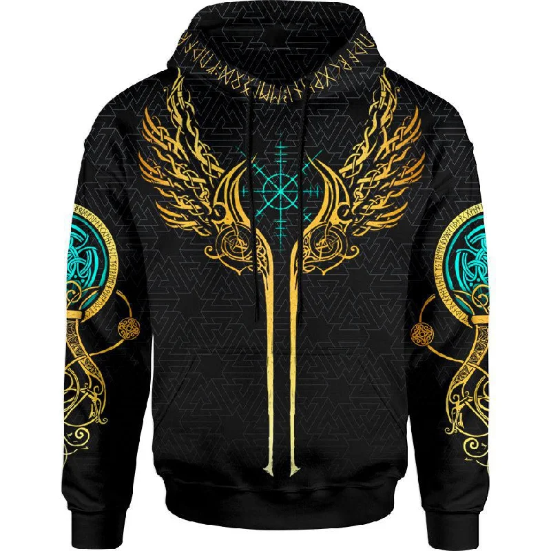 Valkyries of Valhalla Pullover Hoodie - Gold Edition