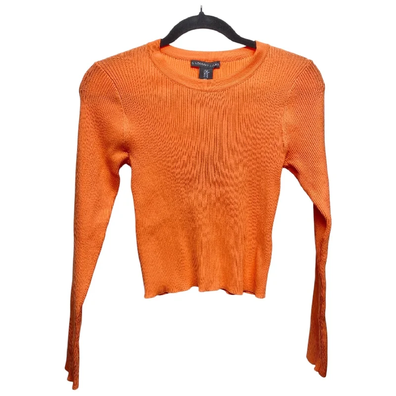 Year-End Sale Top Long Sleeve By Clothes Mentor In Orange, Size: M