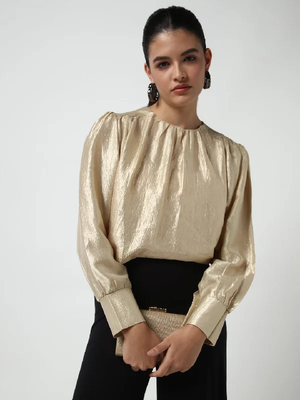 Weekend Deals That Wow Women Beige Solid Top