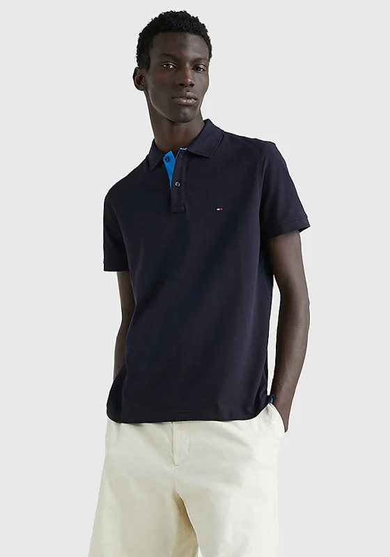 Tommy Hilfiger Contrast Placket Polo Shirt, Desert Sky