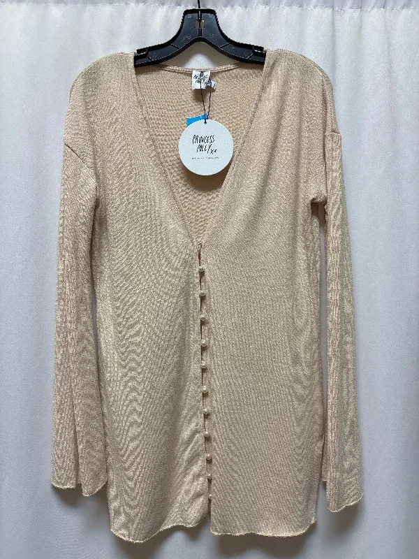 Act Fast Top Long Sleeve By Clothes Mentor In Beige, Size: S