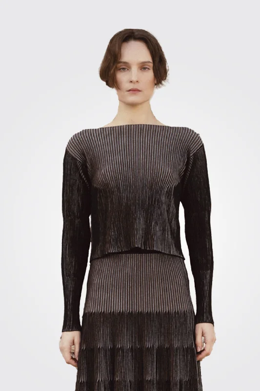 Weekend Bargains to Snag Striped Vertically Sweater - Black