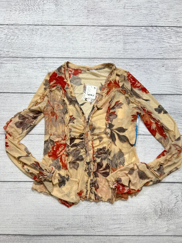 Savings Galore New! Top Long Sleeve By Free People In Cream, Size: M