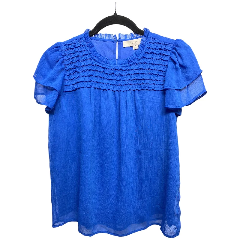 Your Weekend, Your Savings Top Short Sleeve By Loft In Blue, Size: XXS