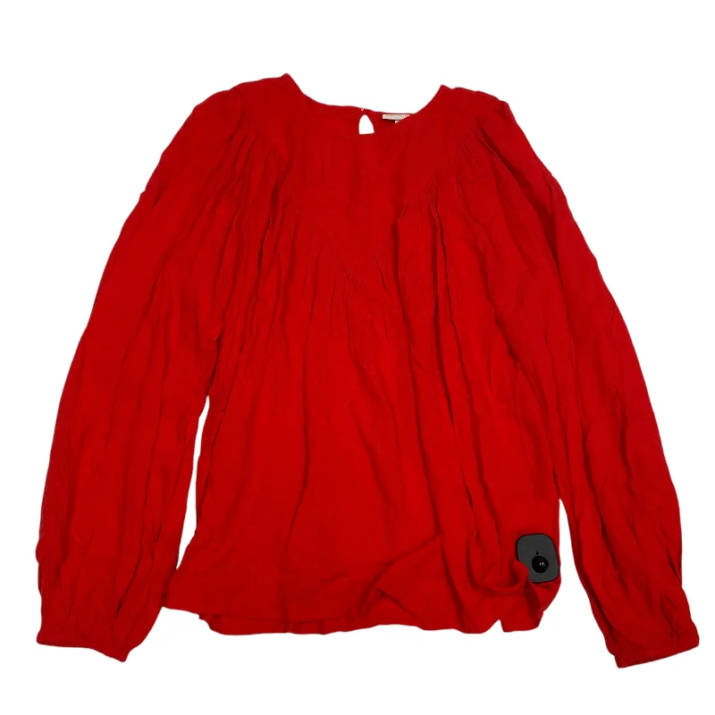 Best Seller Top Long Sleeve By Knox Rose In Red, Size: Xs