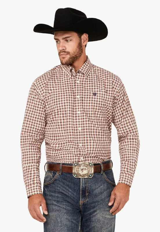 Cinch Mens Plaid Print Western Shirt