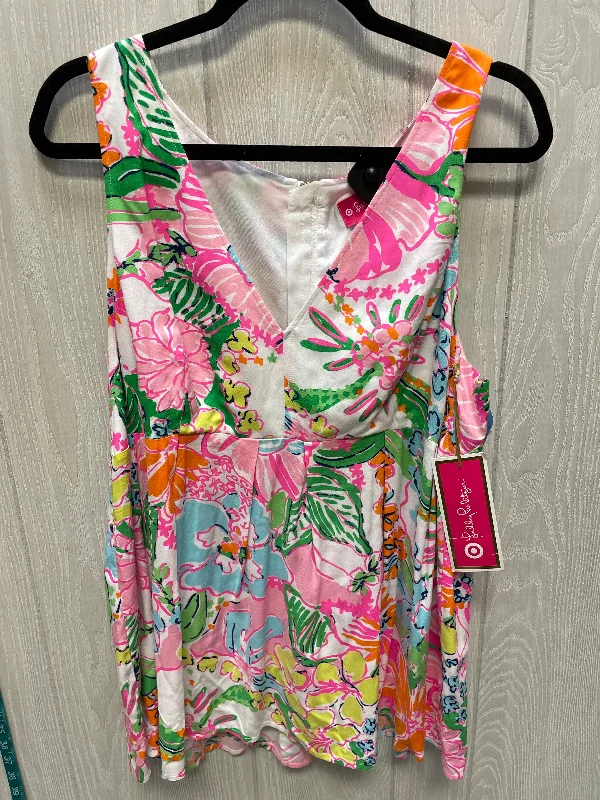 Weekend Offers That Excite Top Sleeveless Designer By Lilly Pulitzer In Multi-colored, Size: Xl
